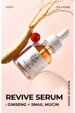 Ginseng Salyangoz Serumu 30ml | Beauty of Joseon Revive Serum | Anti-Aging Besleyici Bakım - Görsel 2